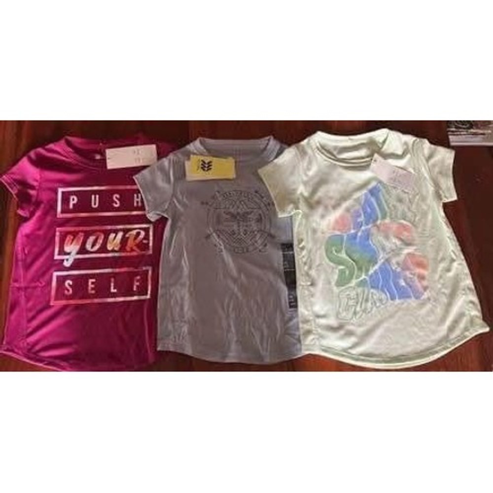 Girls‎ size x-small 4/5 short sleeve shirts (3 shirts) New